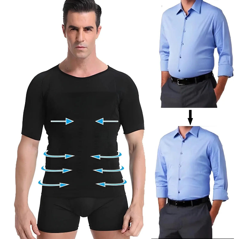 Camiseta de Compressão VERTEX – Postura firme e corpo definido