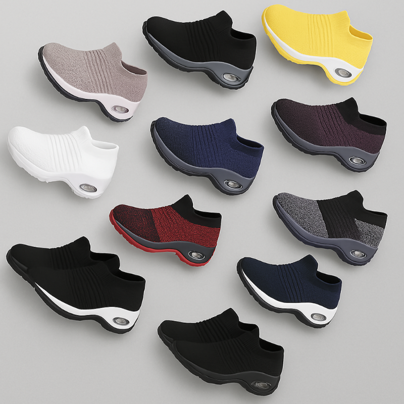 Tênis Ortopédico FlexWalk - Conforto Inteligente Para Seus Pés