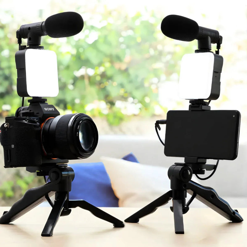 Suporte STUDIO Plus VibeCast – Gravações com Qualidade Profissional em Qualquer Lugar