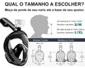 Máscara De Mergulho Snorkel Full Face Suporte Gopro Câmera
