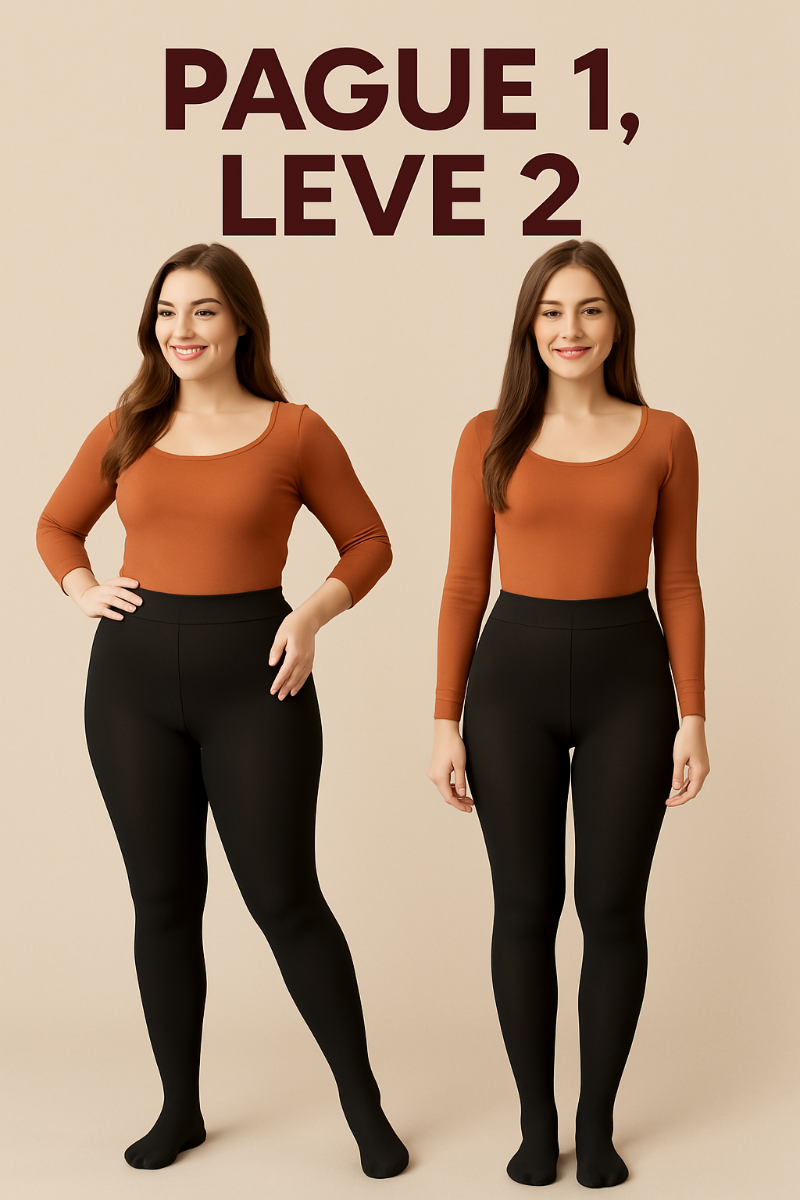 Meia Calça Térmica VellutyShape - Modela o corpo e aquece com conforto (Pague 1, Leve 2)