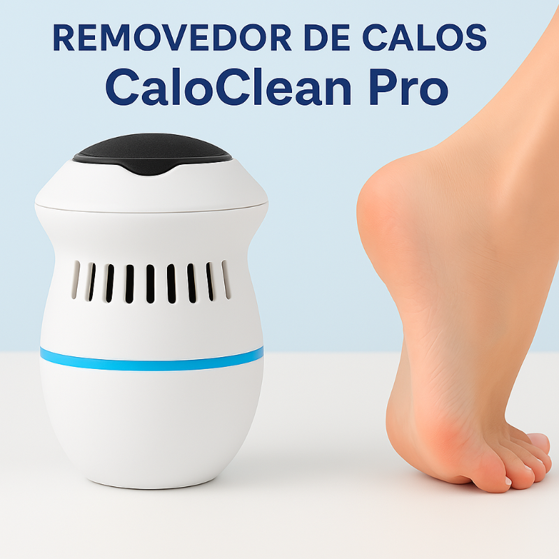 Removedor de calos elétrico CaloClean Pro - Remove calos  e esfolia os pés  sem esforço.