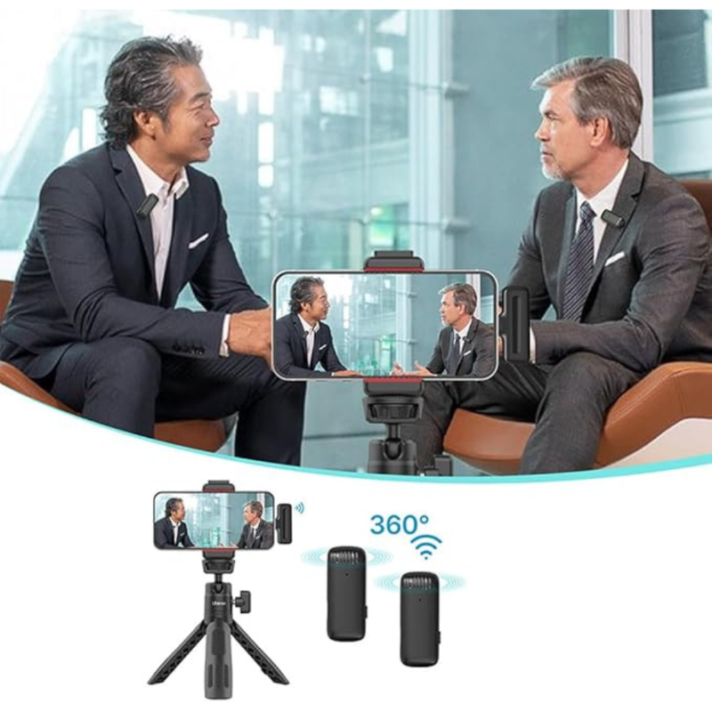 Microfone Lapela SonicWave – Áudio Profissional com Liberdade Total