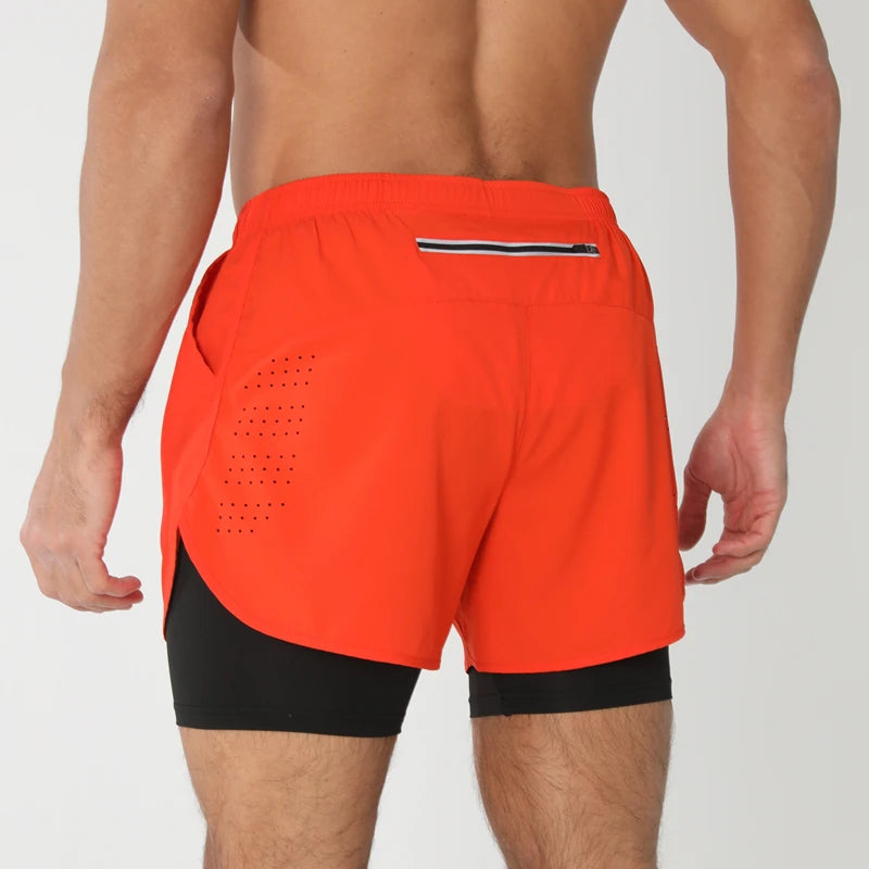 Short de Corrida Aerofit 2 em 1 com Ventilação Pro (Pague 1, Leve 2)