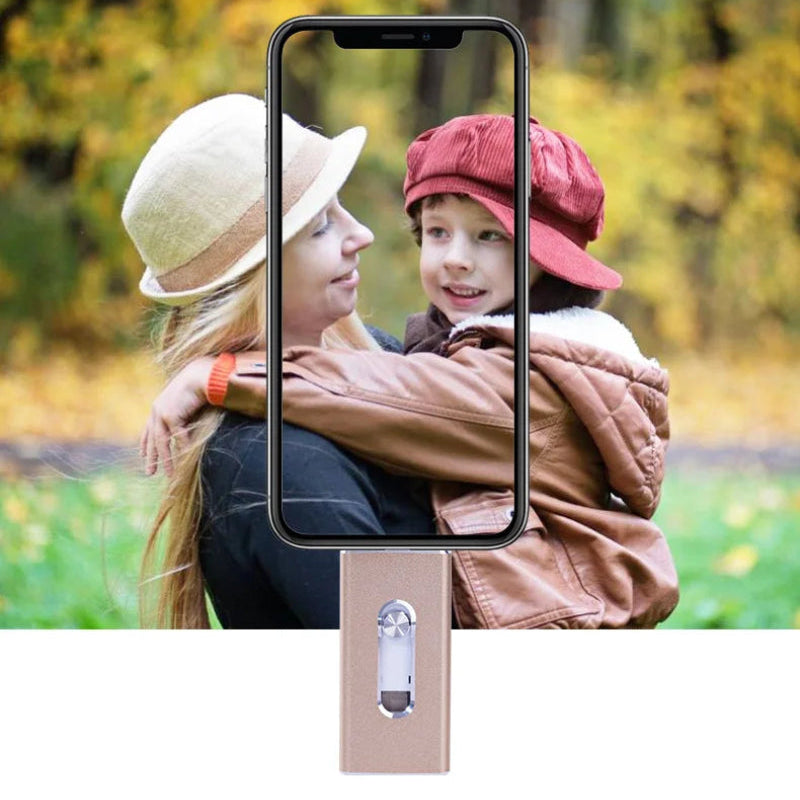 Pen Drive para Celular  4 em 1 ConectaX Todos os Seus Arquivos em Qualquer Lugar