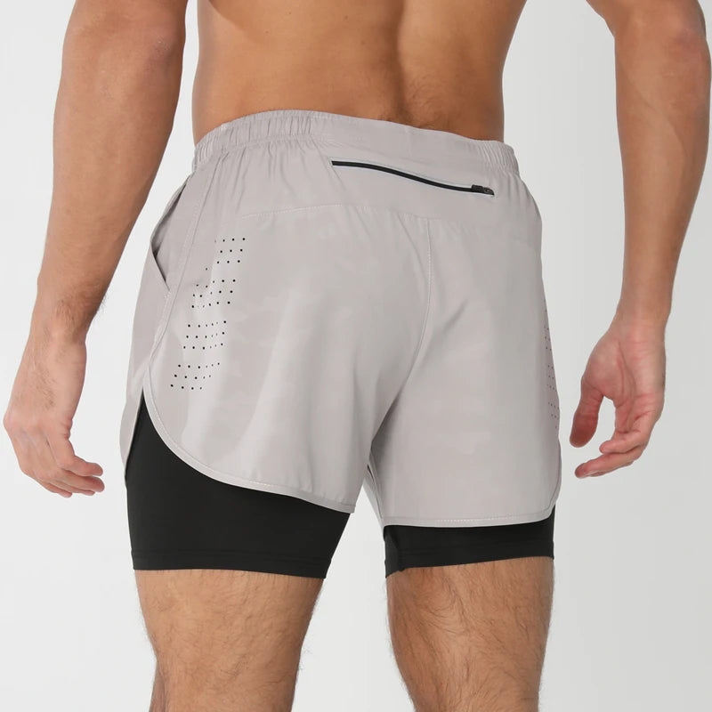 Short de Corrida Aerofit 2 em 1 com Ventilação Pro (Pague 1, Leve 2)