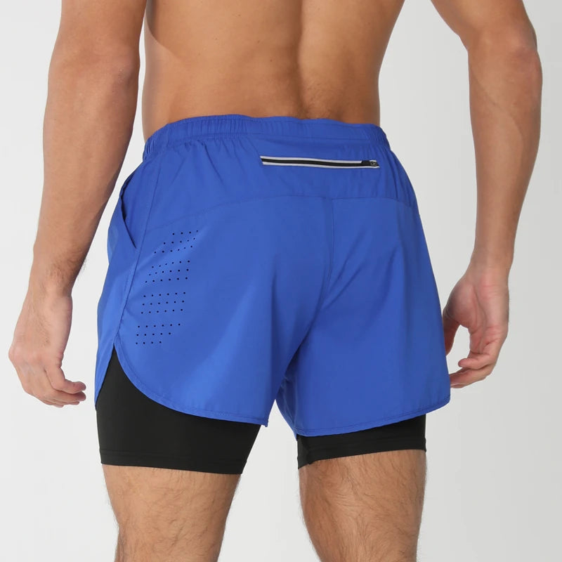 Short de Corrida Aerofit 2 em 1 com Ventilação Pro (Pague 1, Leve 2)