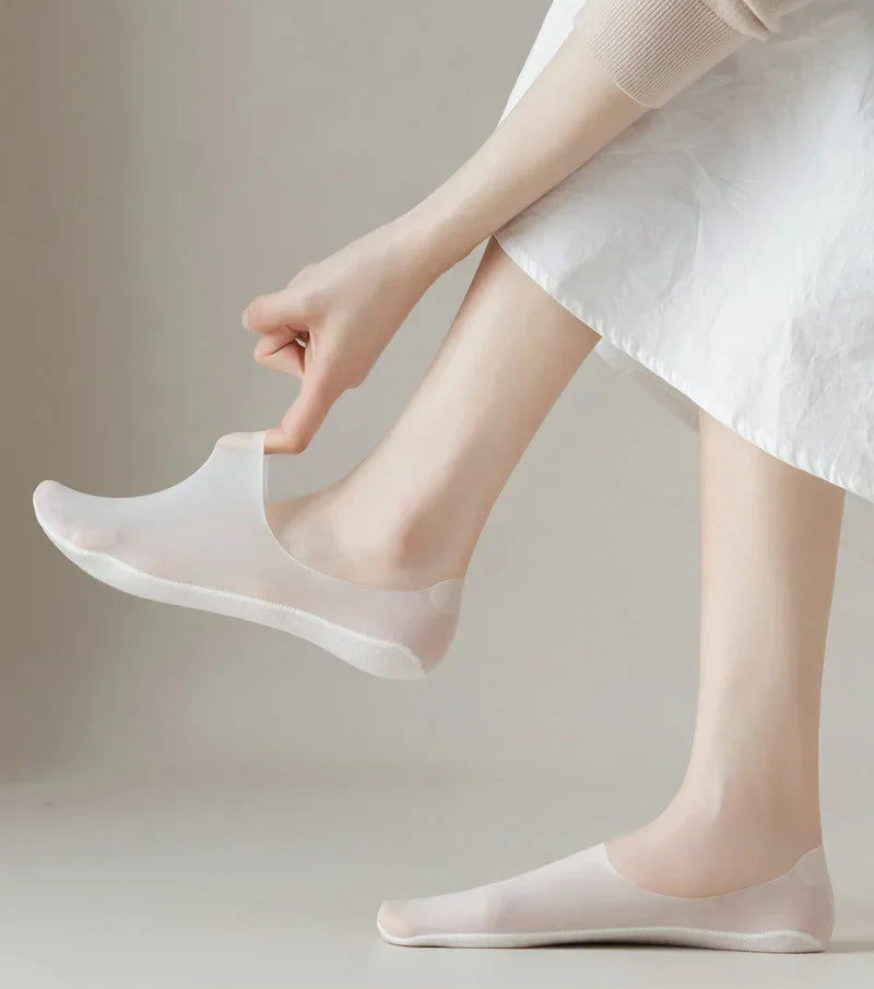 Meias Invisíveis Feminina ZenStep – Conforto ortopédico, pés secos o dia todo