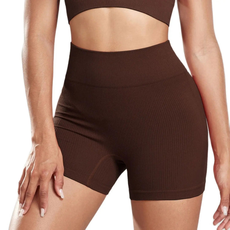 Short Canelado Cintura Alta FlexFit — Segurança e liberdade em cada movimento