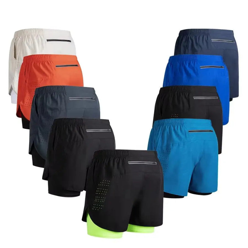 Short de Corrida Aerofit 2 em 1 com Ventilação Pro (Pague 1, Leve 2)