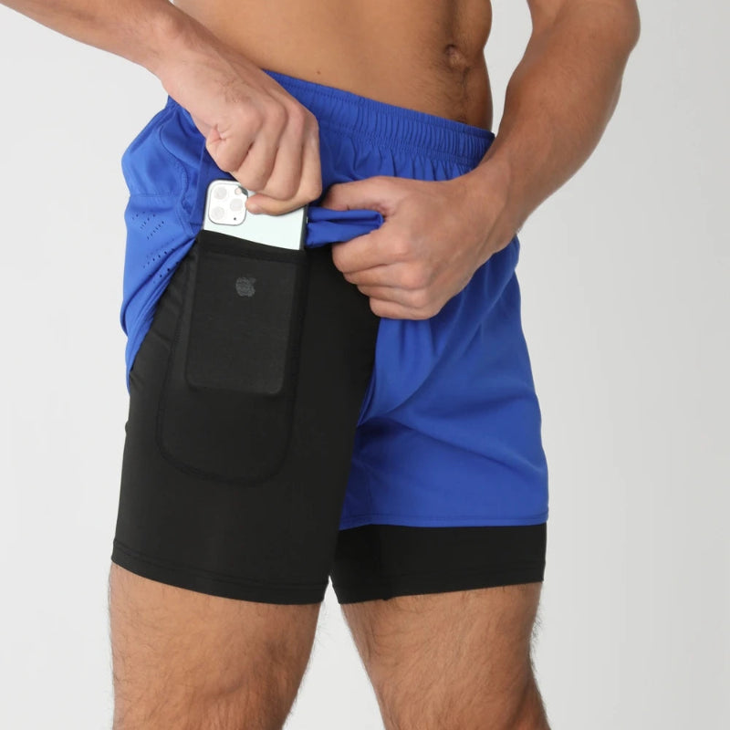 Short de Corrida Aerofit 2 em 1 com Ventilação Pro (Pague 1, Leve 2)