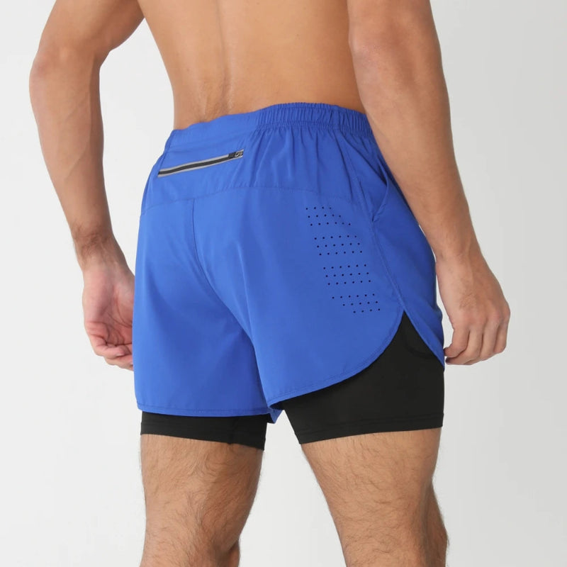 Short de Corrida Aerofit 2 em 1 com Ventilação Pro (Pague 1, Leve 2)
