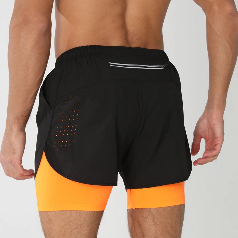 Short de Corrida Aerofit 2 em 1 com Ventilação Pro (Pague 1, Leve 2)