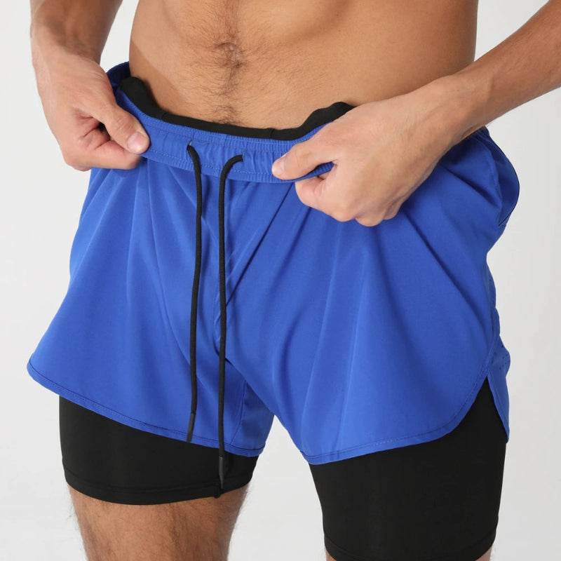 Short de Corrida Aerofit 2 em 1 com Ventilação Pro (Pague 1, Leve 2)