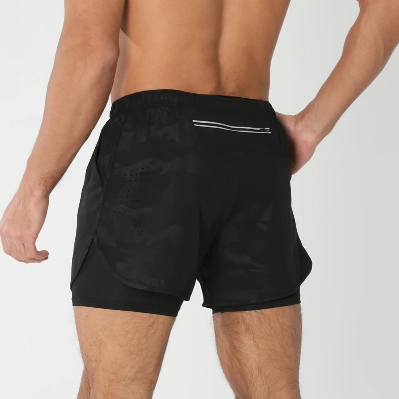 Short de Corrida Aerofit 2 em 1 com Ventilação Pro (Pague 1, Leve 2)