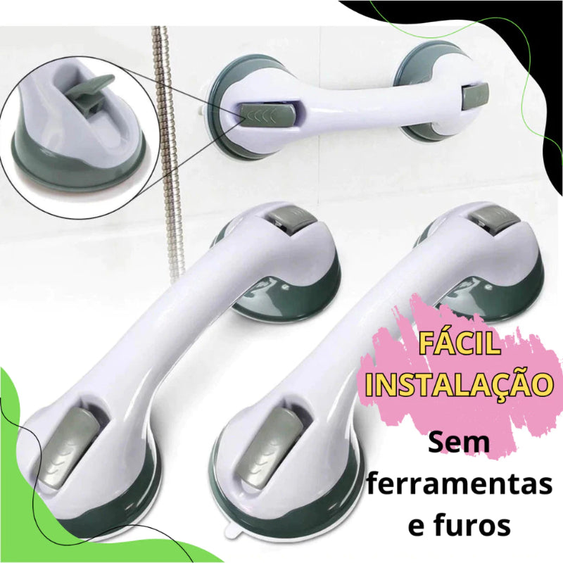 Barra de Apoio MaxVent – Fixação Forte com Ventosas Inteligentes