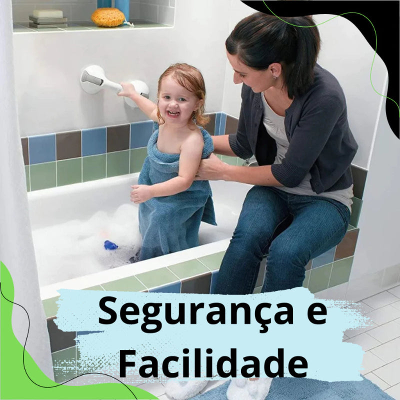 Barra de Apoio MaxVent – Fixação Forte com Ventosas Inteligentes