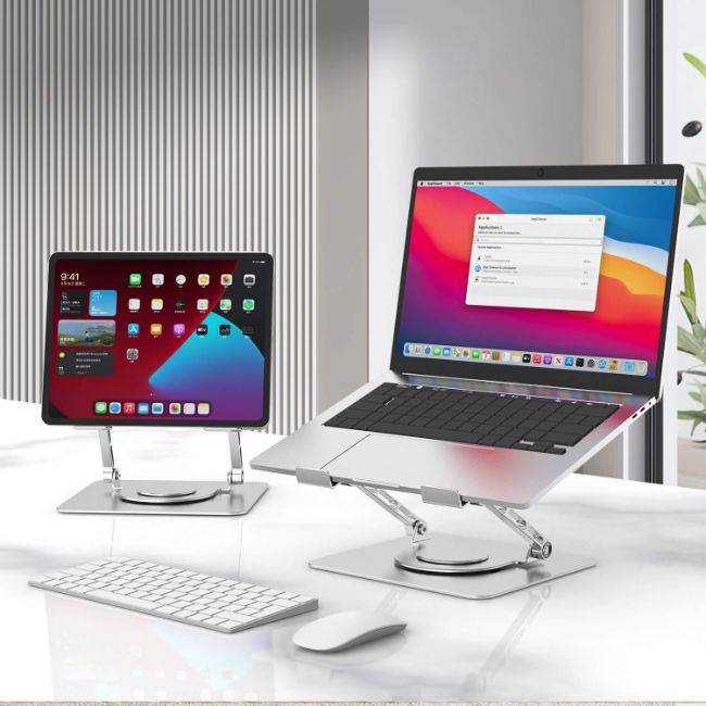 Suporte ZenWork - Trabalho com conforto e leveza - Suporte para Notebook com Rotação em 360°