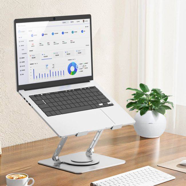 Suporte ZenWork - Trabalho com conforto e leveza - Suporte para Notebook com Rotação em 360°