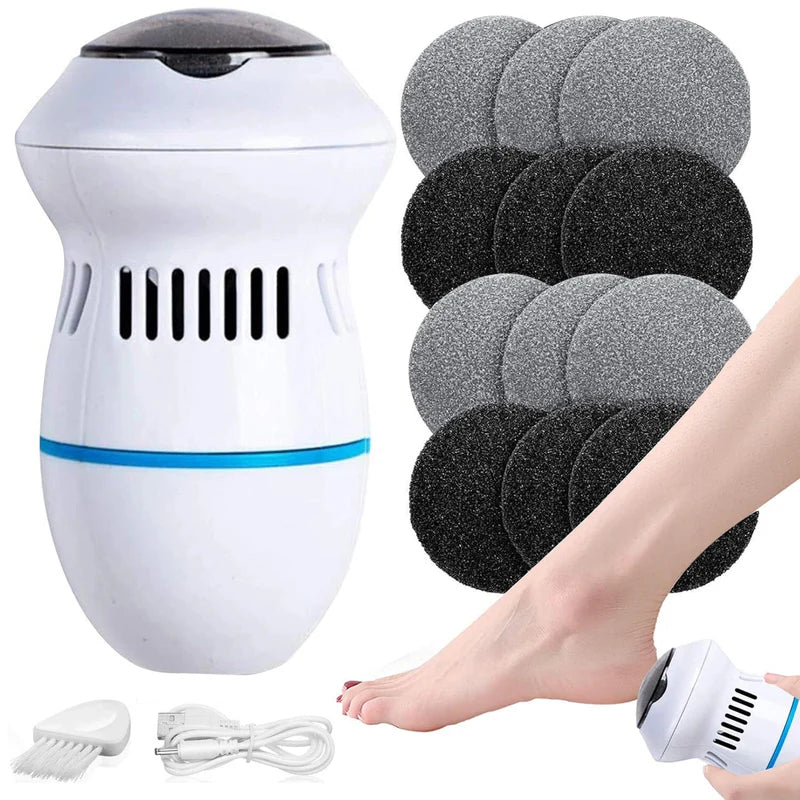 Removedor de calos elétrico CaloClean Pro - Remove calos  e esfolia os pés  sem esforço.