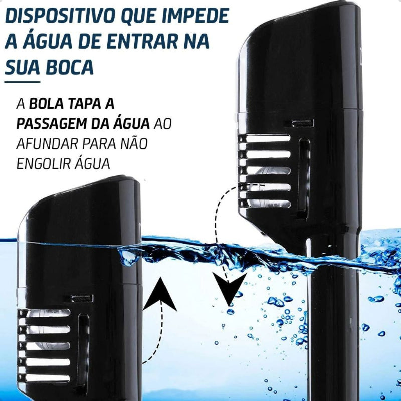 Máscara De Mergulho Snorkel Full Face Suporte Gopro Câmera